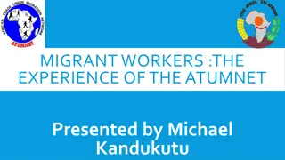 African Trade Union Migration Network (ATUMNET): Addressing Migration Governance in Africa