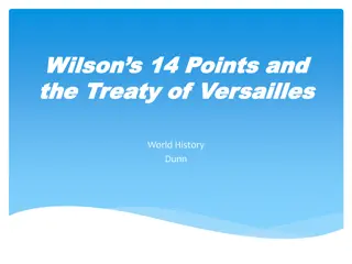 Versailles Treaty and Wilson's 14 Points in World History