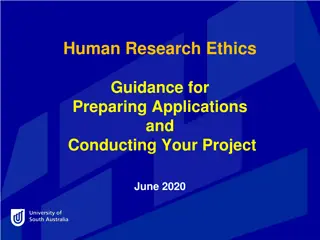 Human Research Ethics Guidance for Researchers: Application and Approval Processes