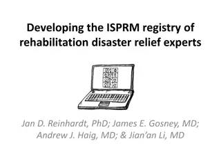 Developing the ISPRM Registry of Rehabilitation Disaster Relief Experts