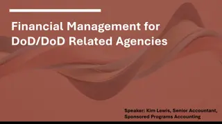 Financial Management for DoD/DoD Related Agencies Workshop