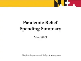 Maryland Pandemic Relief Spending Summary May 2021