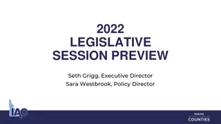 2022 Legislative Session Preview and State Budget Overview