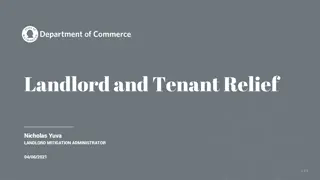 Washington State Landlord Relief and Tenant Programs Overview