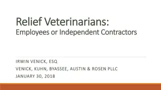 Relief Veterinarians: Employee or Independent Contractor Classification