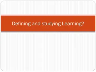 Understanding Learning: Definitions, Theories, and Approaches