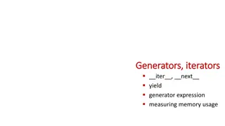 Python Iterators and Generators