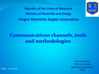 Enhancing Communication Channels and Tools in Yangon City's Electricity Supply System