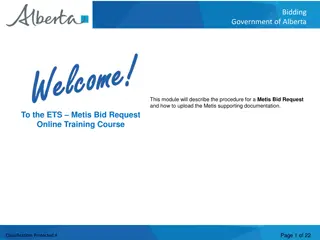 Procedure for Metis Bid Request in Alberta Government System