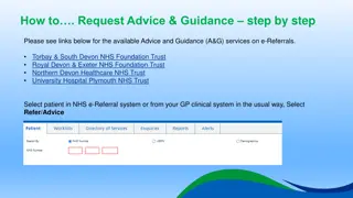 How to Request Advice and Guidance Step by Step in NHS Trusts