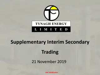 Tynagh Energy Limited Trading Modifications Overview