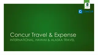 Managing International Travel Requests and Expenses with Concur