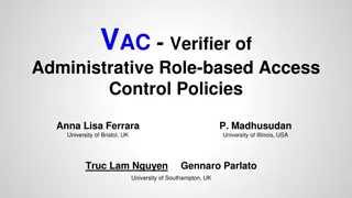 Role-based Access Control Policies and Security Properties Overview