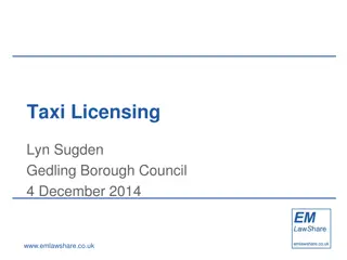 Taxi Licensing and Fit-and-Proper Test Overview