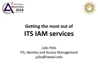 Enhancing Identity and Access Management Services at UHawaii