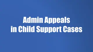 Admin Appeals in Child Support Cases: Overview and Process