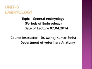 Embryology: Stages of Development and Gestation Period in Different Animals