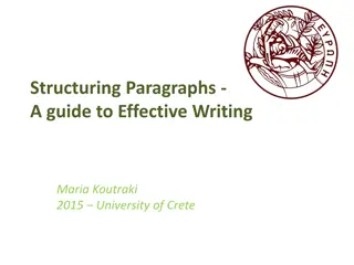 Mastering Paragraph Structure for Effective Writing