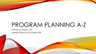 Program Planning A-Z with Catherine Jardien - Student Life Guide