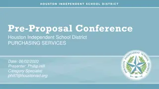 Pre-Proposal Conference for Sinclair ES Modular Upgrades at Houston ISD