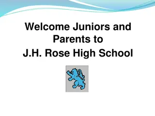 J.H. Rose High School Graduation Requirements and Counseling Services