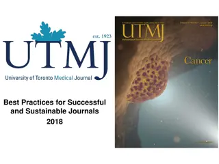 University of Toronto Medical Journal - Best Practices for Sustainable Journals