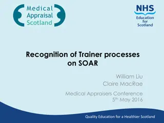 Recognition of Trainer Processes on SOAR at Medical Appraisers Conference