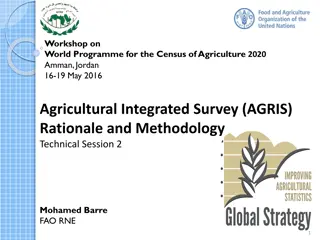 Workshop on World Programme for the Census of Agriculture 2020 in Amman, Jordan