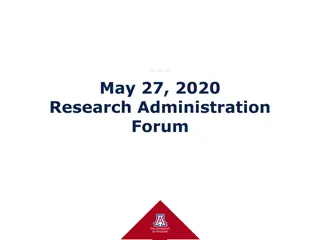 Research Administration Forum Discussion Highlights