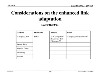 Enhancements in Link Adaptation for IEEE 802.11 Standards