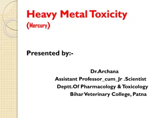 Mercury Toxicity: Sources, Mechanism, and Treatment