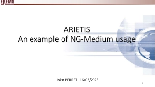 ARIETIS. An example of NG-Medium usage
