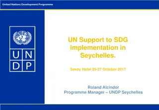 UNDP Support to SDG Implementation in Seychelles - Initiatives Overview