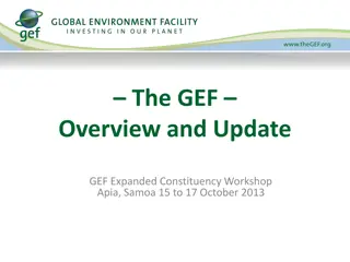 Overview of the Global Environment Facility (GEF)