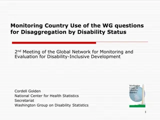 Monitoring Use of WG Questions for Disability Disaggregation