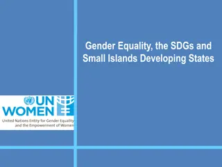 Gender Equality, SDGs, and Small Islands Developing States: Targets and Implementation