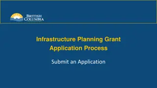 Guide to Submitting an Infrastructure Planning Grant Application