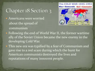 The Red Scare and Anti-Communist Hysteria in Post-World War II America