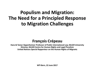 Addressing Populism and Migration Challenges: A Principled Approach