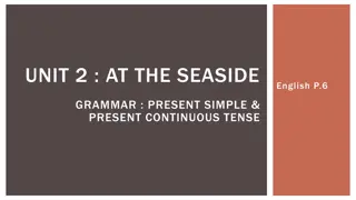 Learning Present Simple and Present Continuous Tenses at the Seaside