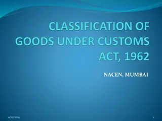 Guidelines for Harmonized System Classification of Goods