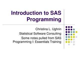 Essential Notes on SAS Programming Fundamentals