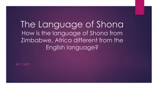 Contrasting Shona and English Languages in Zimbabwe