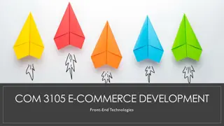 Front-End Technologies in E-Commerce Development