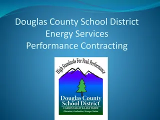 Douglas County School District Energy Services Performance Contracting Overview