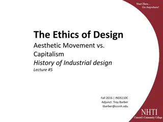 The Ethics of Design: Aesthetic Movement vs. Capitalism in Industrial Design History