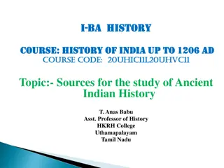 Sources for the Study of Ancient Indian History: Literary and Archaeological Insights