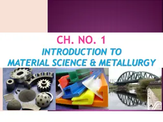 Introduction to Material Science & Metallurgy: Understanding Properties and Applications