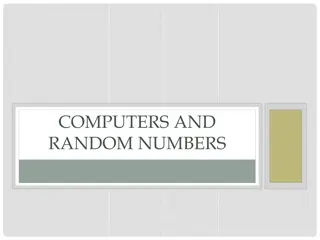 Random Numbers in Computers