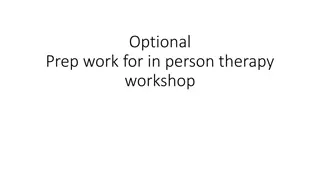 In-Person Therapy Workshop: Becoming a Therapist and Understanding Psychiatry Perspectives